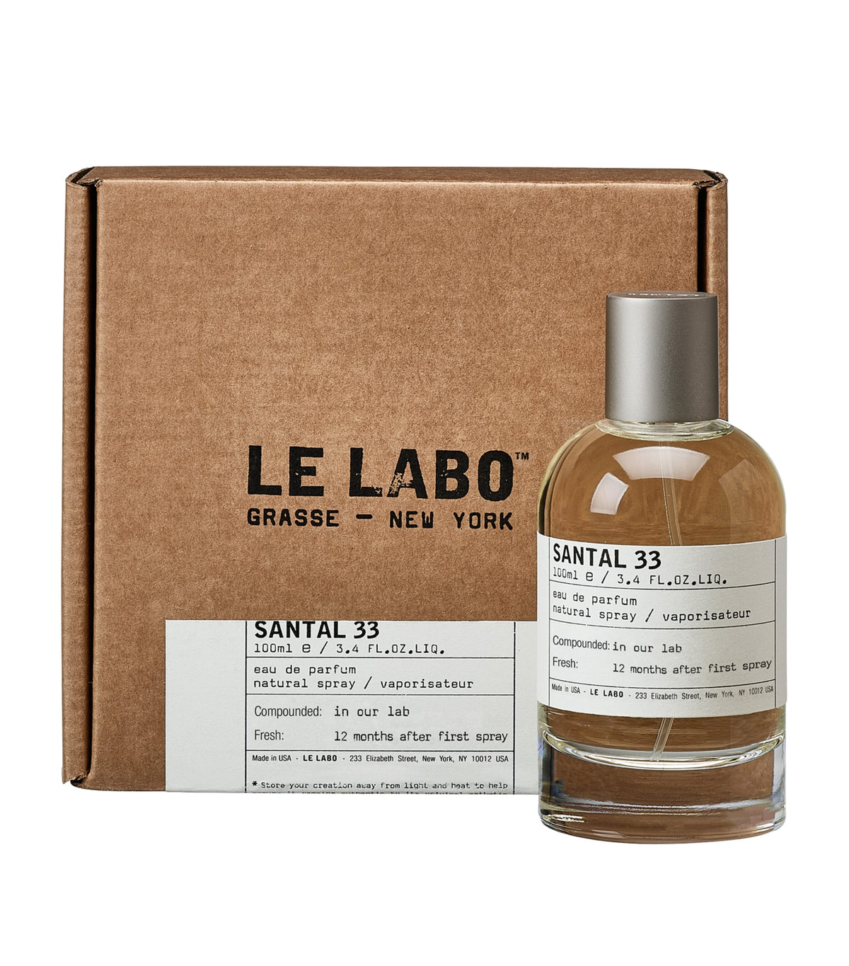 Le Labo Santal 33 Eau de Parfum 3.4 oz