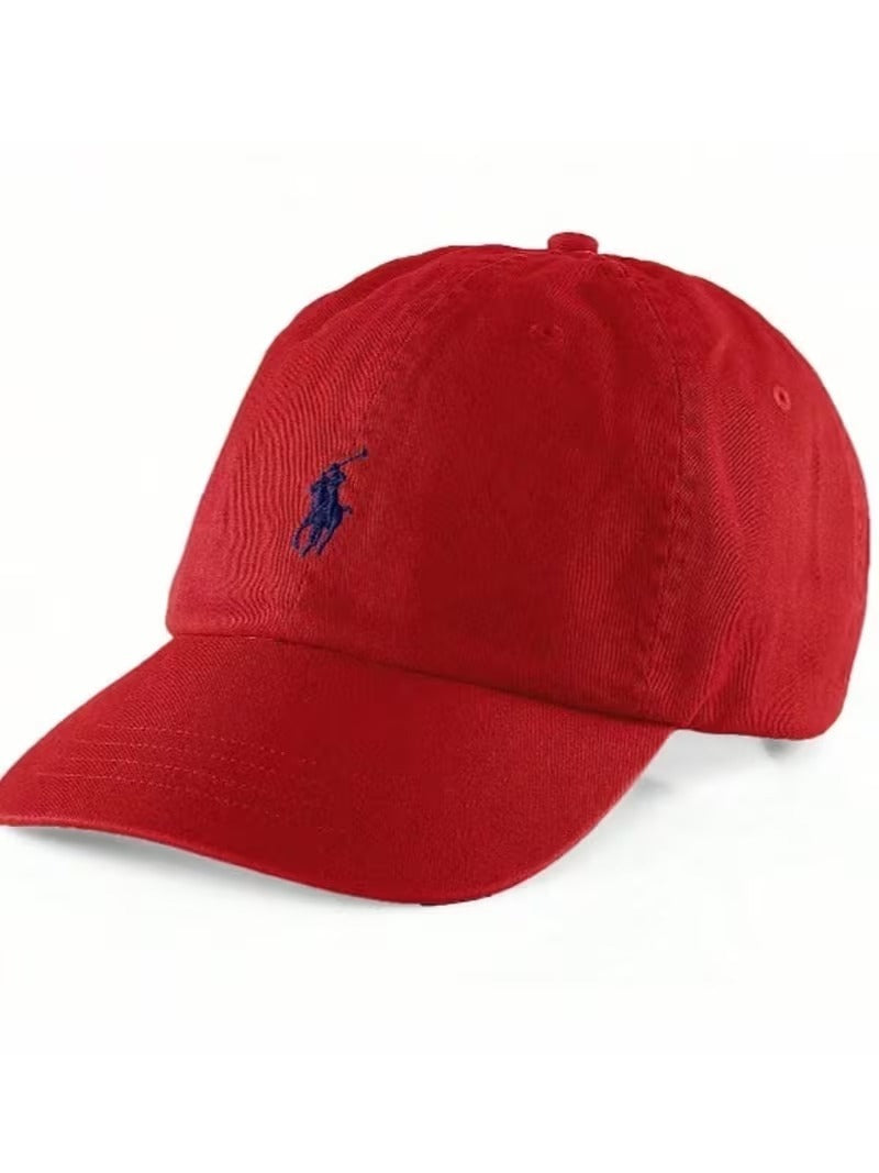 Polo Ralph Lauren Men’s Classic Cotton Baseball Cap Adjustable Red Hat