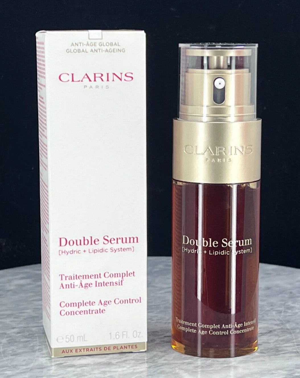 Clarins Double Serum Hydric + Lipidic System Complete Age Control Concentrate
