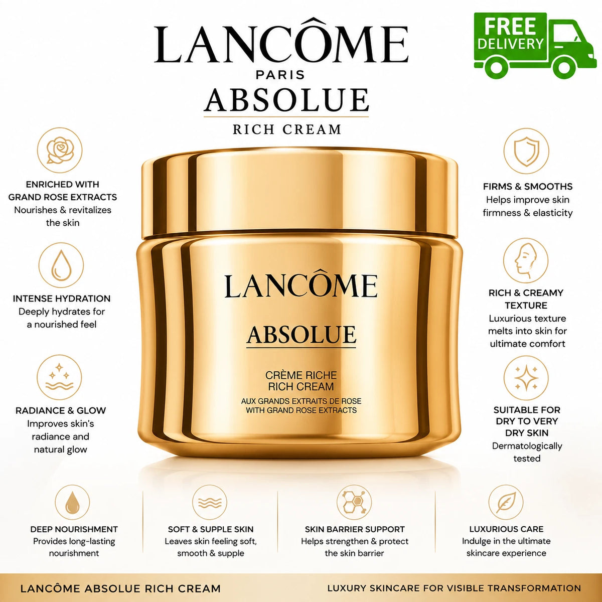 Lancôme Absolue Regenerating Brightening Soft Cream 60ml / 2.0 oz