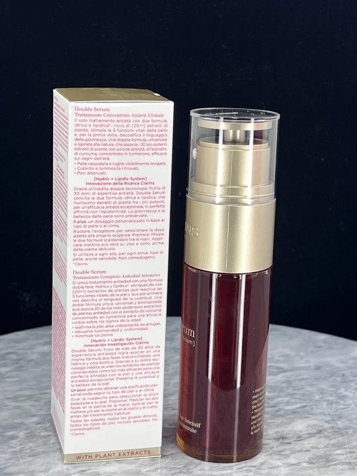Clarins Double Serum Hydric + Lipidic System Complete Age Control Concentrate