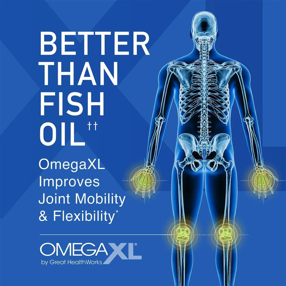 OmegaXL Joint & Muscle Support Dietary Supplement 300 Softgels Green-Lipped Mussel Oil