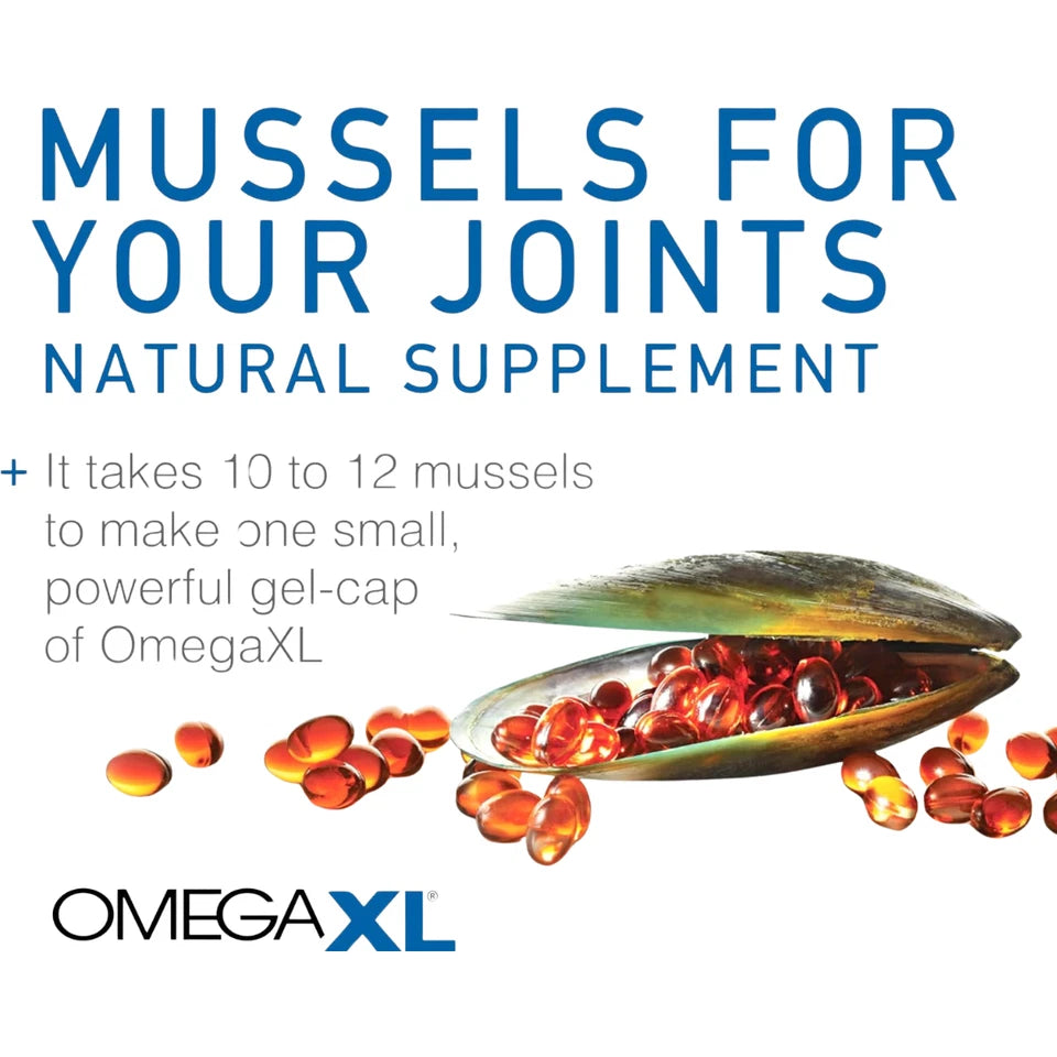 OmegaXL Joint & Muscle Support Dietary Supplement 300 Softgels Green-Lipped Mussel Oil